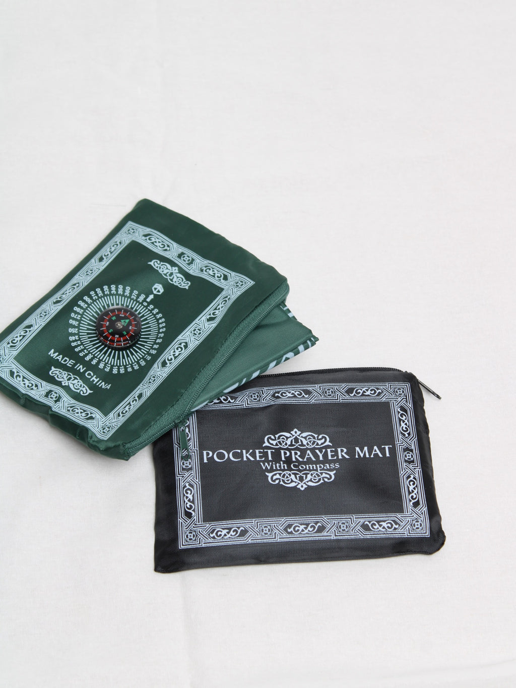 Tapete de oración de viaje compacto con brújula Qibla