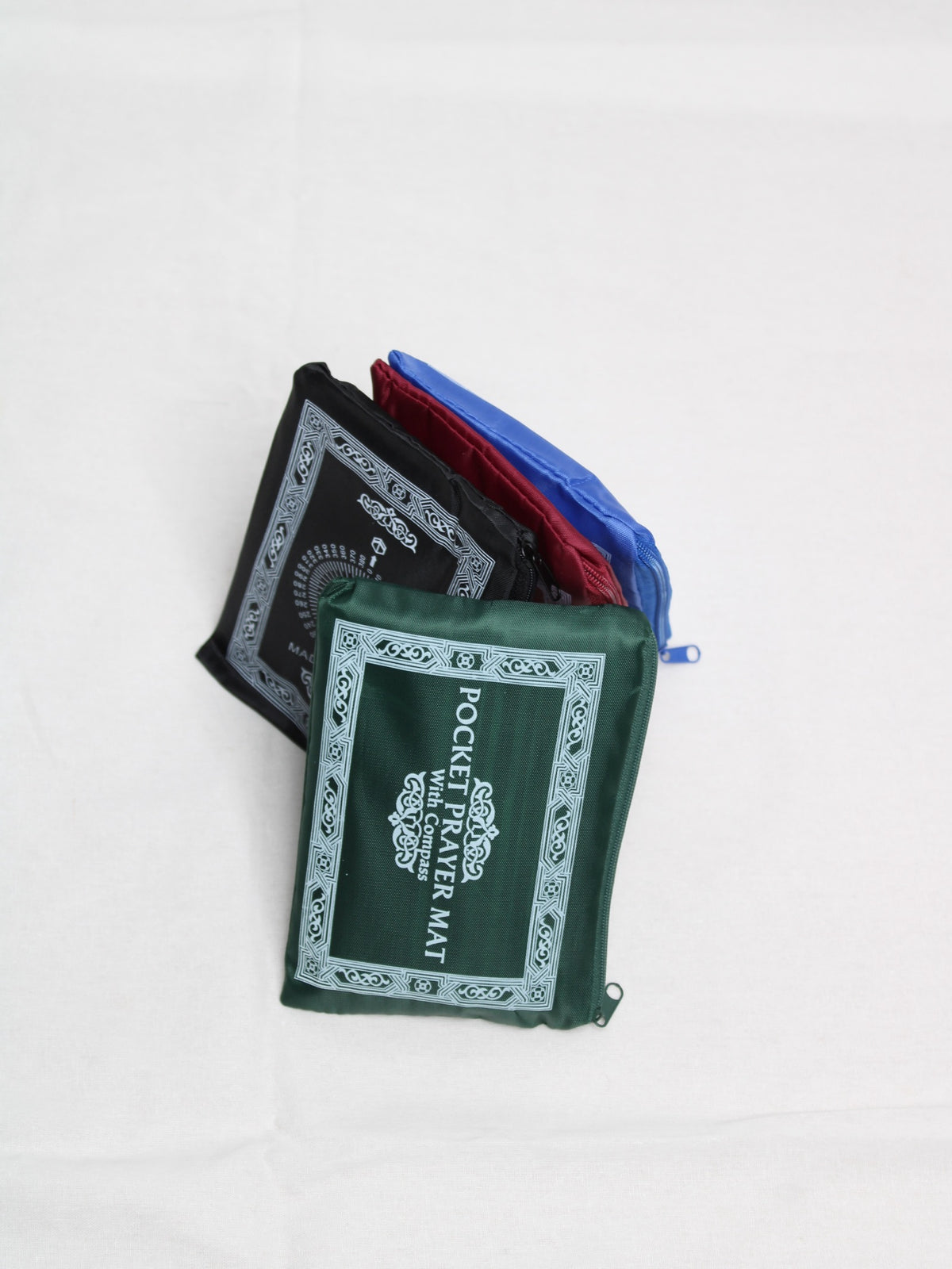 Tapete de oración de viaje compacto con brújula Qibla