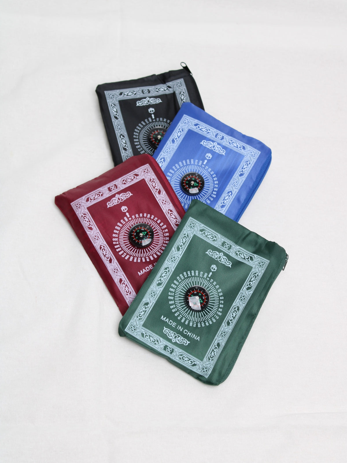 Tapete de oración de viaje compacto con brújula Qibla