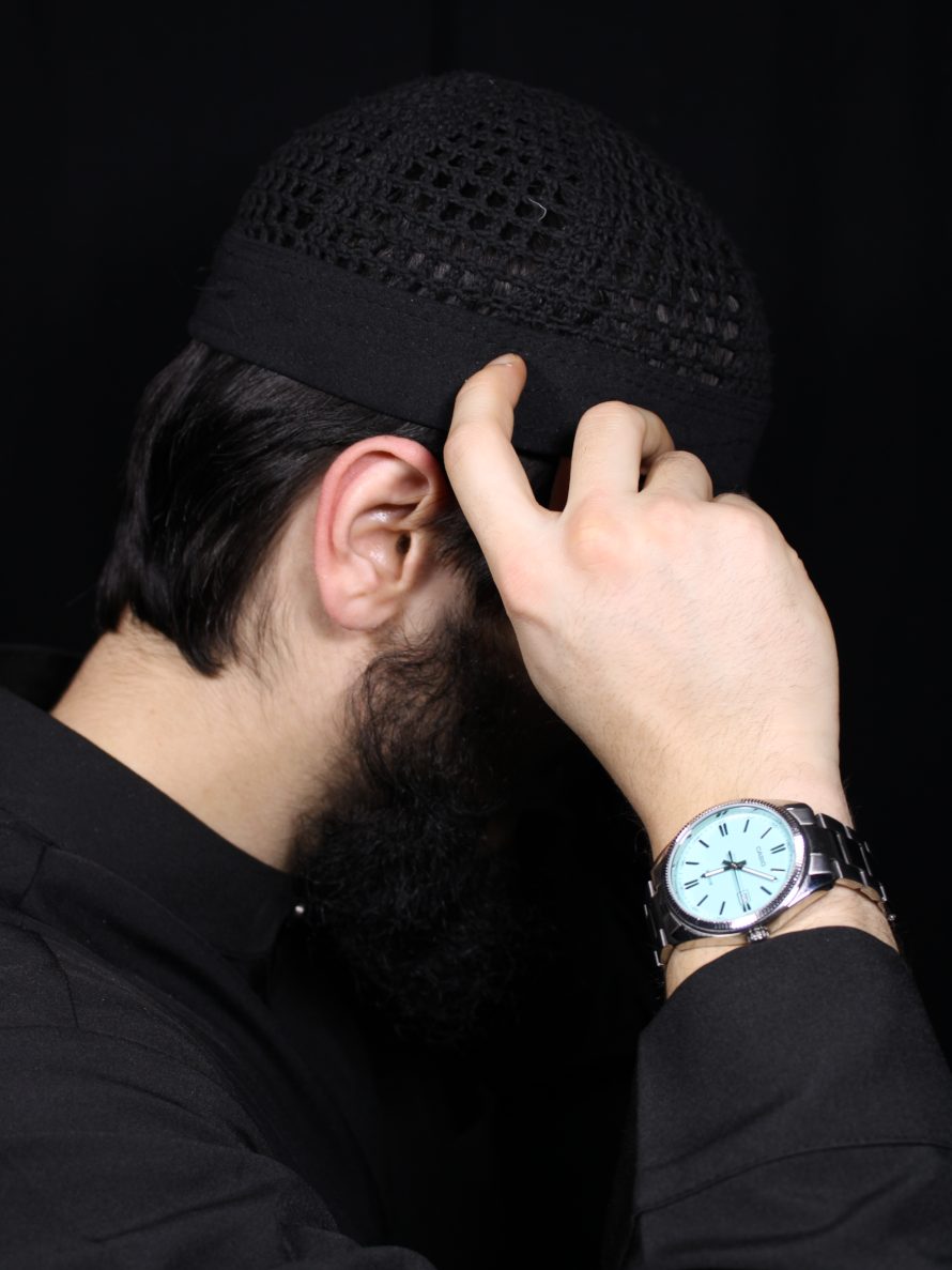 Ägyptische Mütze Kuffi Schwarz 