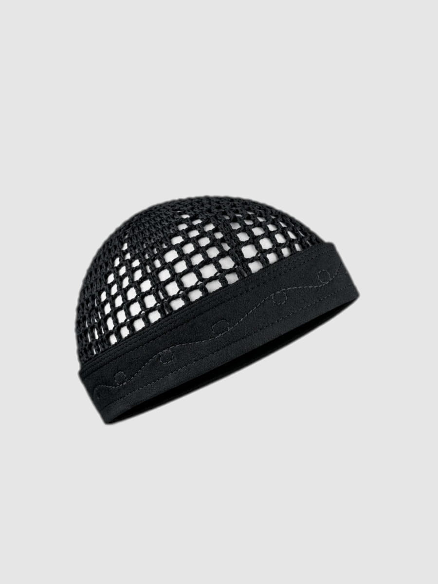 Ägyptische Mütze Kuffi Schwarz 