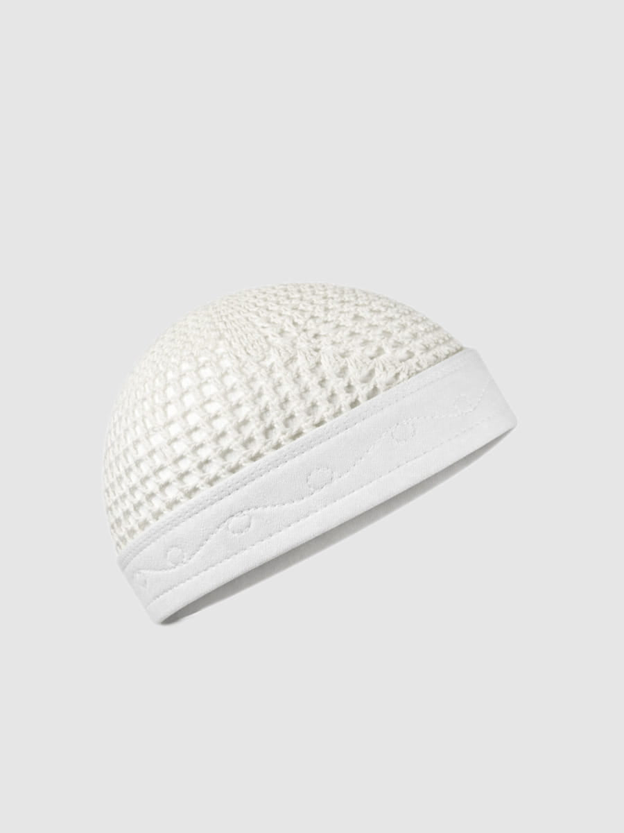 Ägyptische Mütze Kuffi Weiß