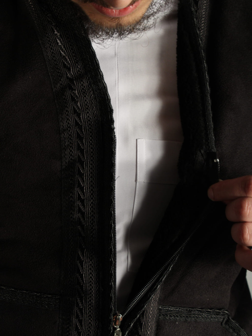 Farwa Weste mit Innenfutter Schwarz 