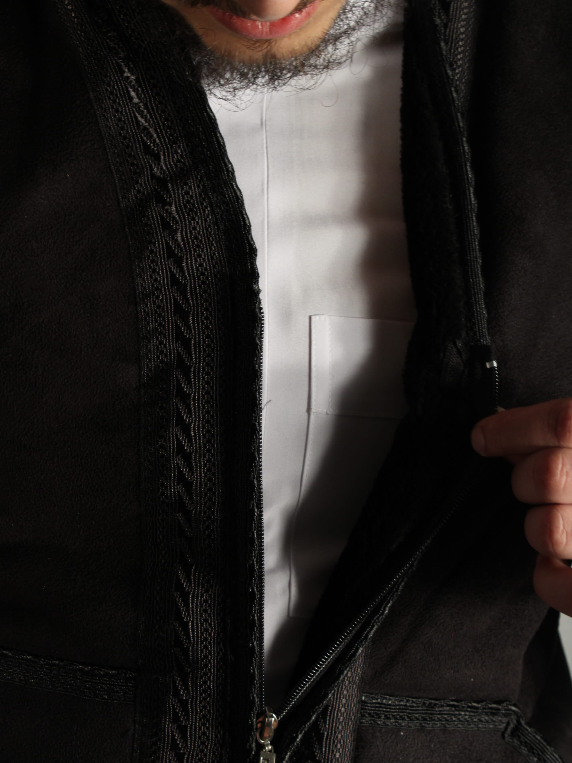 Farwa Weste mit Innenfutter Schwarz 