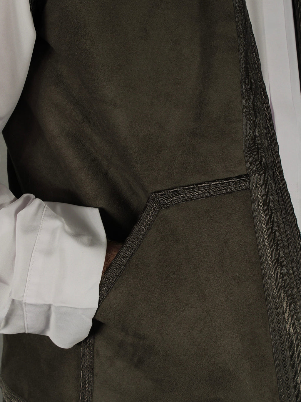 Farwa Weste mit Innenfutter Grau