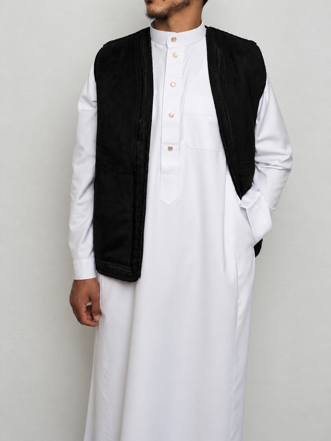 Farwa vest in black