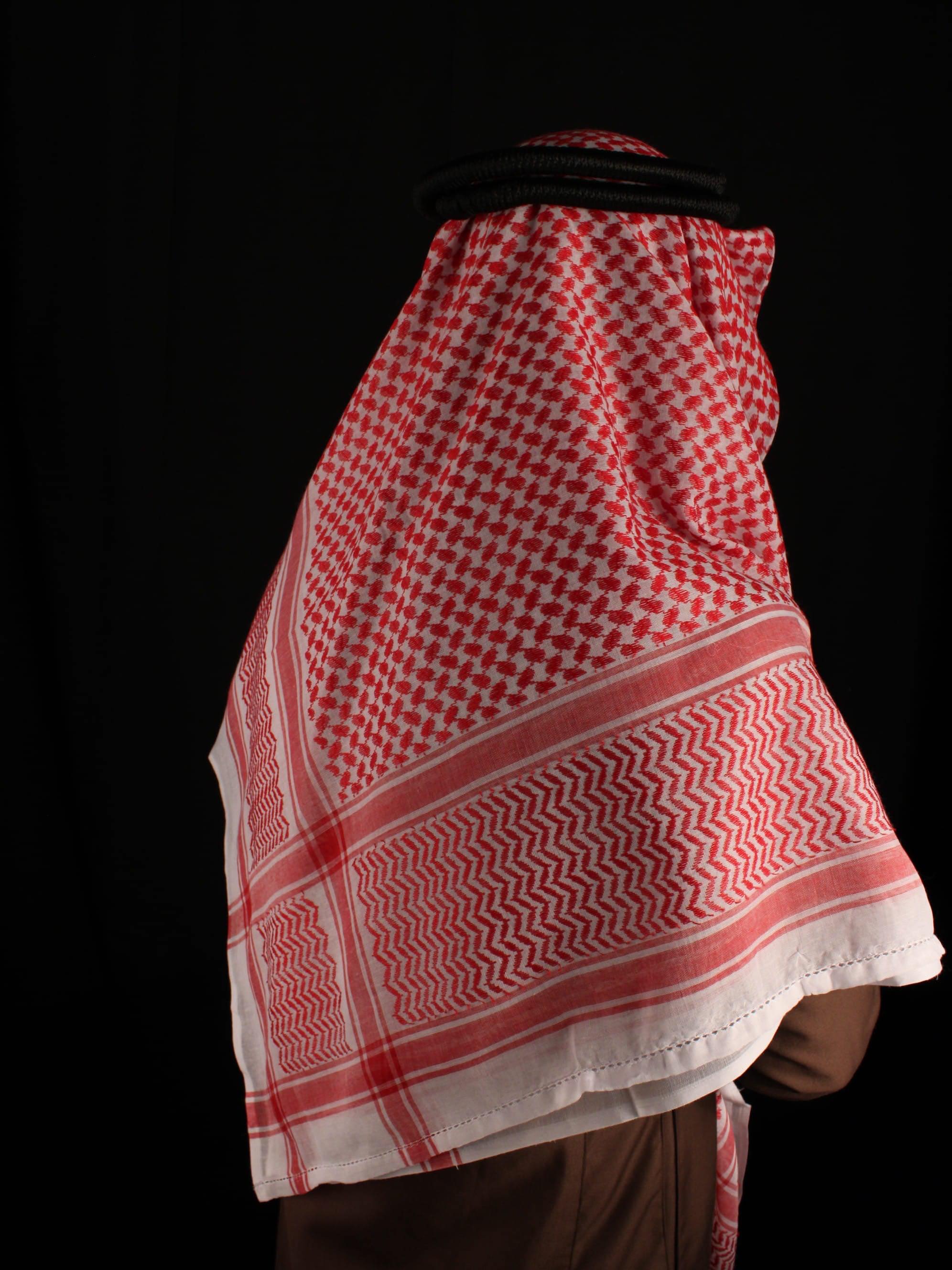Ghuthra in Rot-Weiß aus Baumwolle – Produktansicht 3