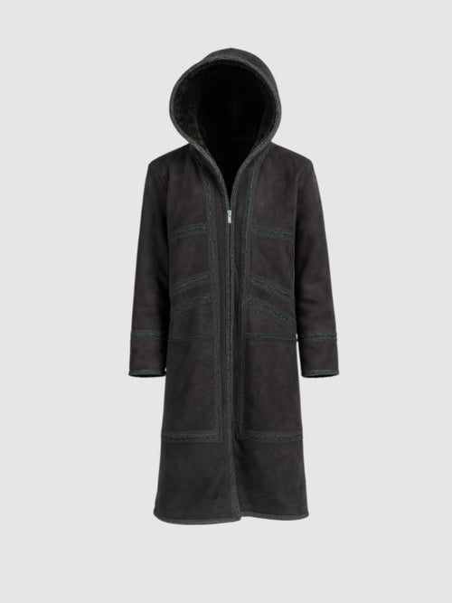 Farwa Mantel mit Innenfutter Schwarz 