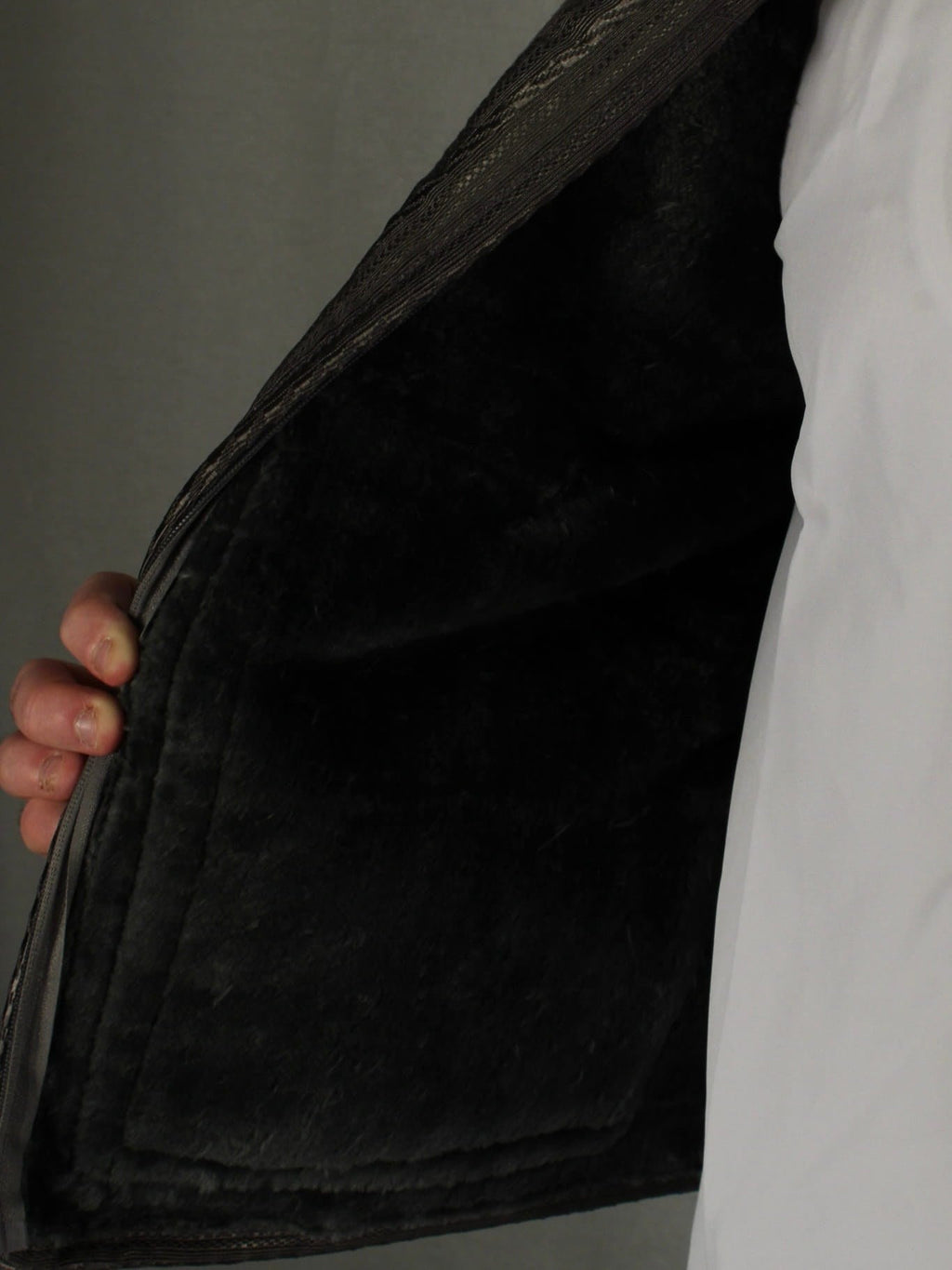 Gilet Farwa gris – vue du produit 5