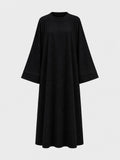 Abaya larga de pana para invierno, Ref:2393B-acanalada – vista de colores y detalles 2