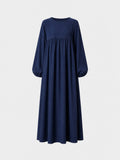 Lange Medina-Seidenabaya mit Ballonärmeln, Ref: 2379pk – Farb- und Detailansicht 18